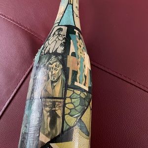 Picasso decoupage bottle